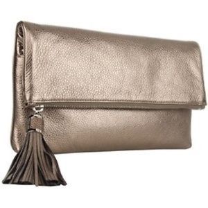 Michael Kors Tonne Tassel Foldover Clutch